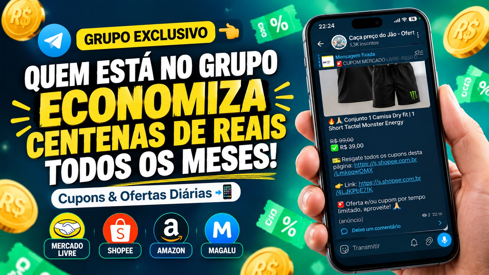 Caça preço do Jão - Ofertas e Cupons todo dia! As melhores promoções.☕️🔎