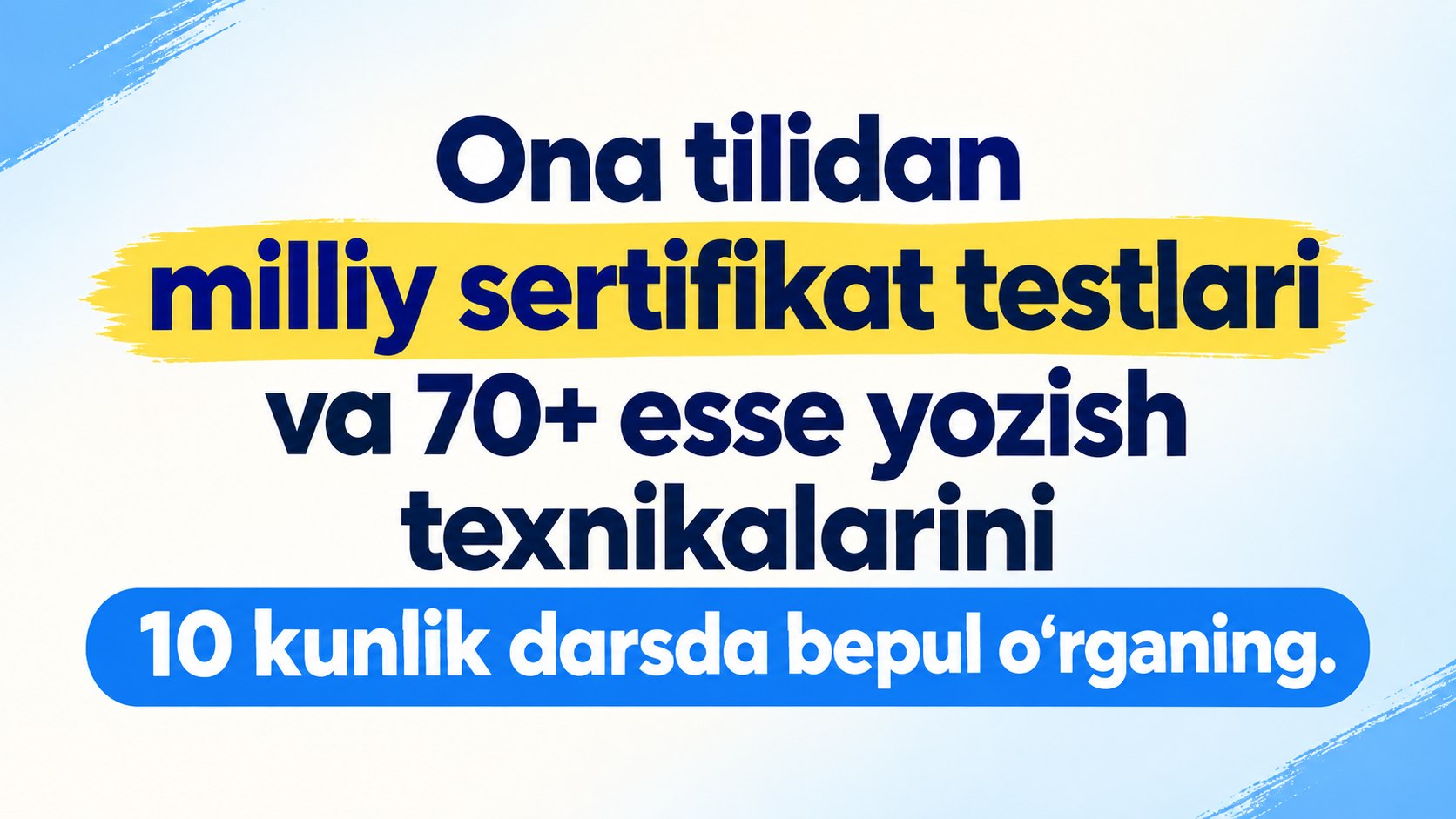 Milliy sertifikat | Intizor Abdullayeva