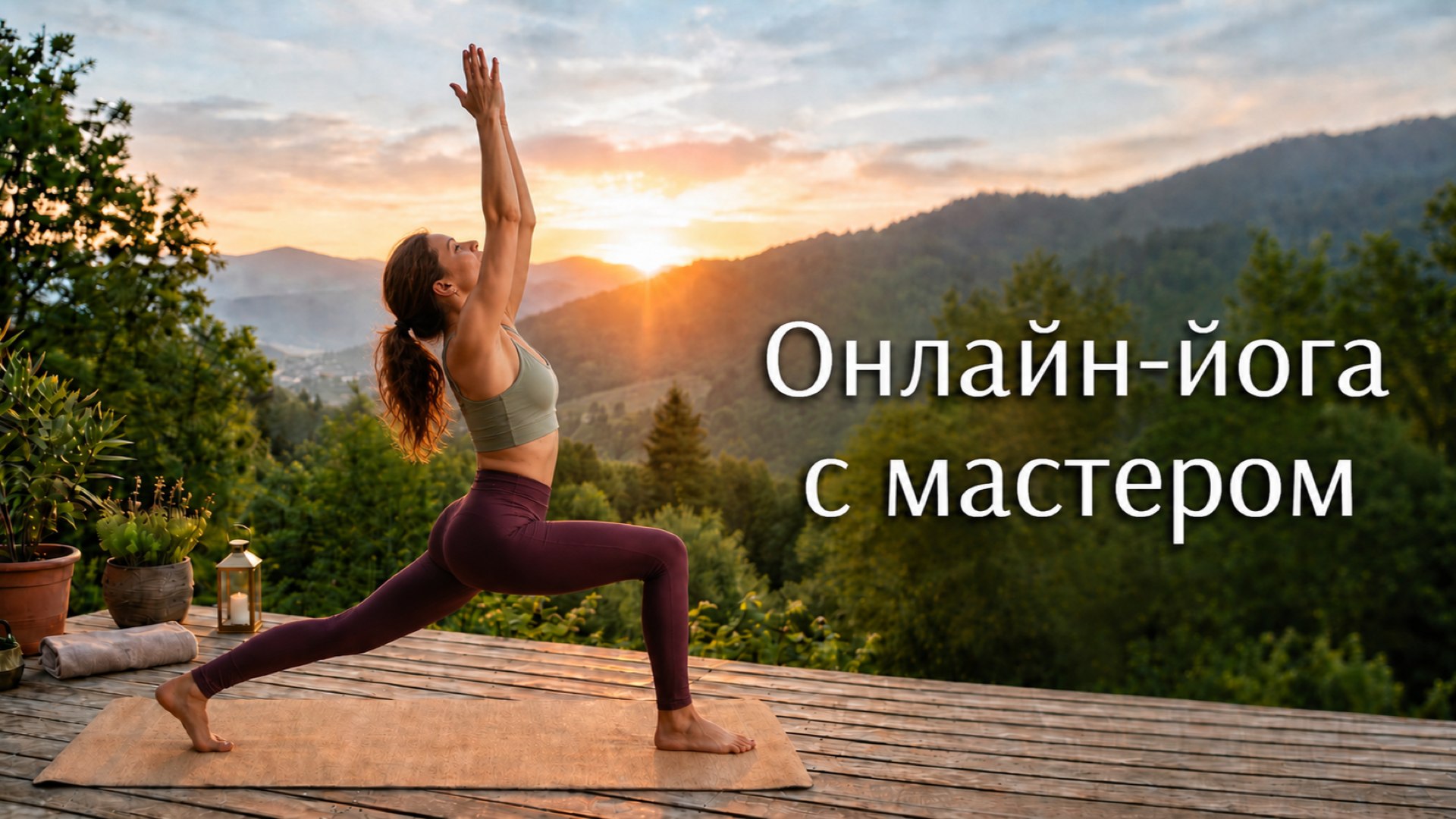 Онлайн-йога с мастером