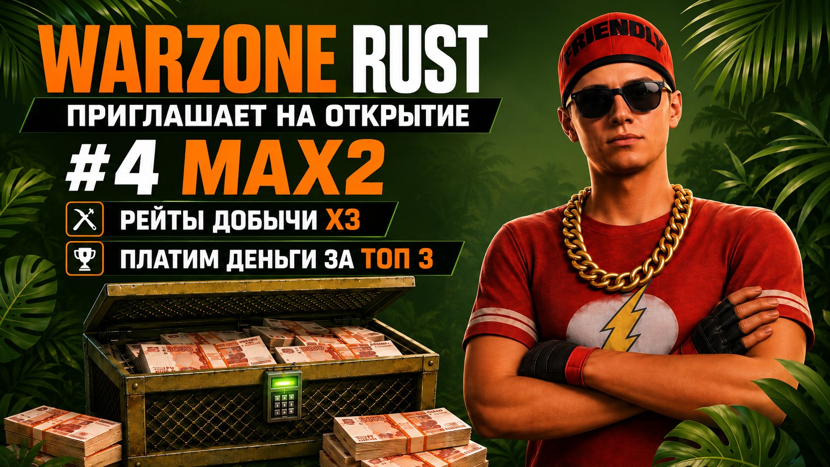 WARZONE RUST - Игровые сервера Rust