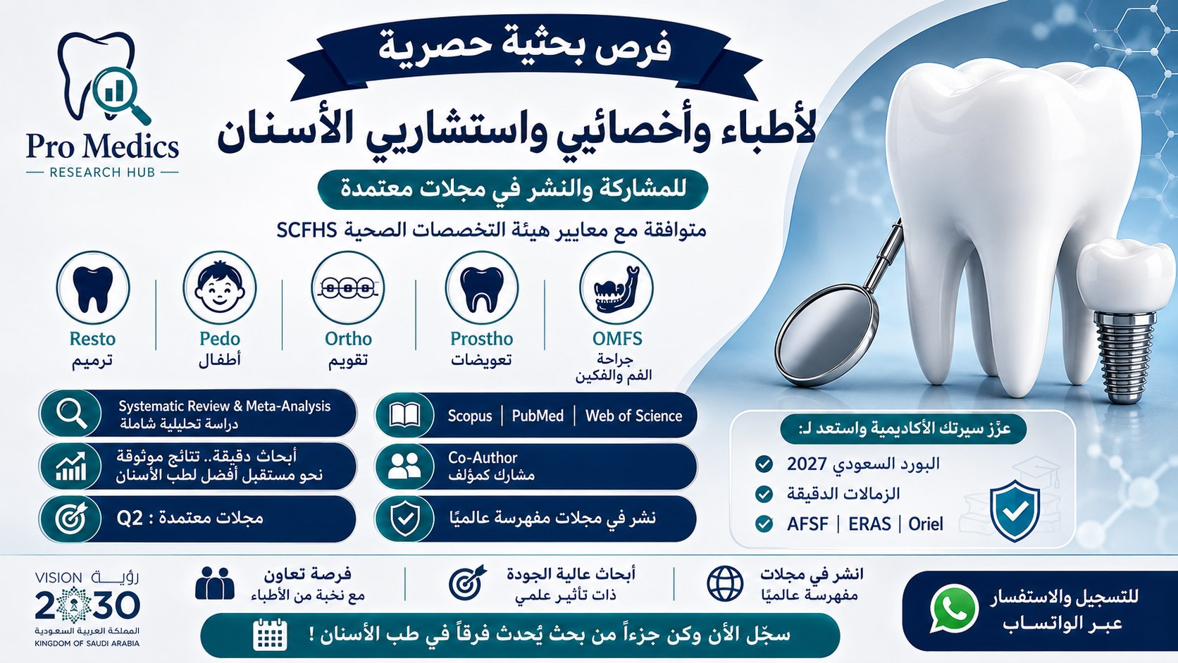 Pro Medics Research Hub | شبكة الأطباء والأخصائيين والاستشاريين